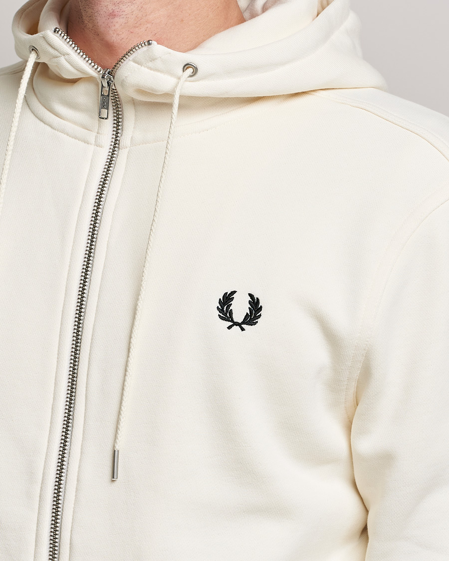 Herren | Pullover | Fred Perry | Hooded Zip Sweatshirt Ecru