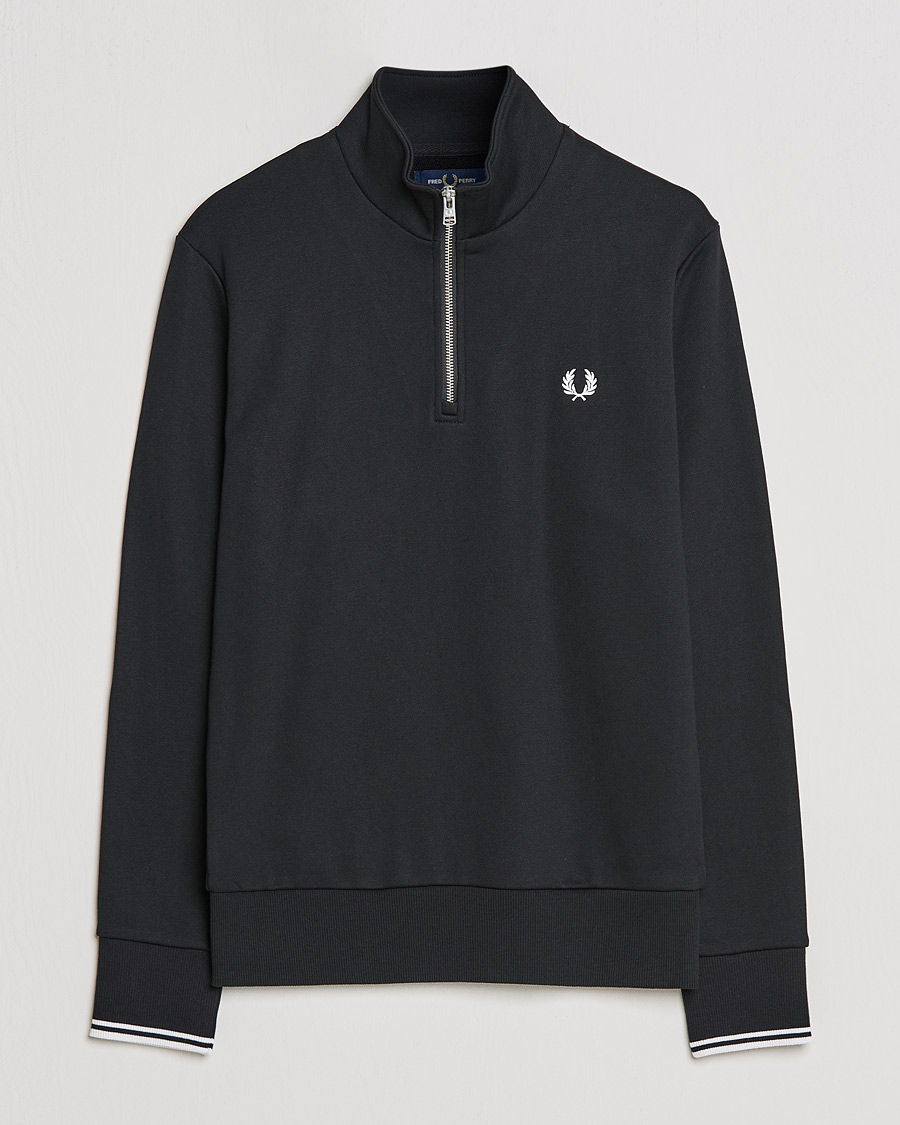 Herren | Pullover | Fred Perry | Half Zip Sweatshirt Black