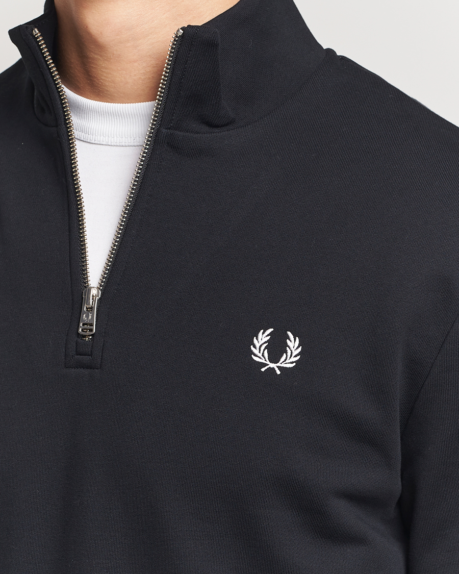 Herren | Pullover | Fred Perry | Half Zip Sweatshirt Black
