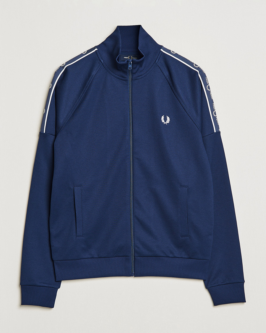 Herren | Pullover | Fred Perry | Tapped Sleeve Track Jacket Blue