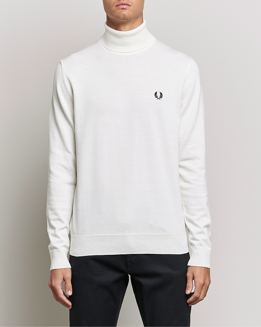 Herren | Pullover | Fred Perry | Roll Neck Jumper Snow White