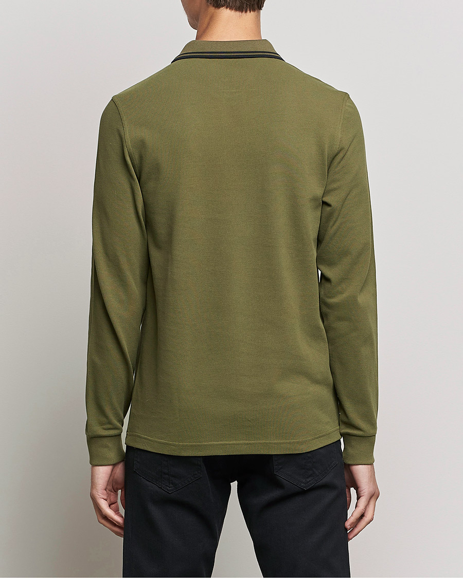 Herren | Pullover | Fred Perry | Long Sleeve Twin Tipped Shirt Uniform Green