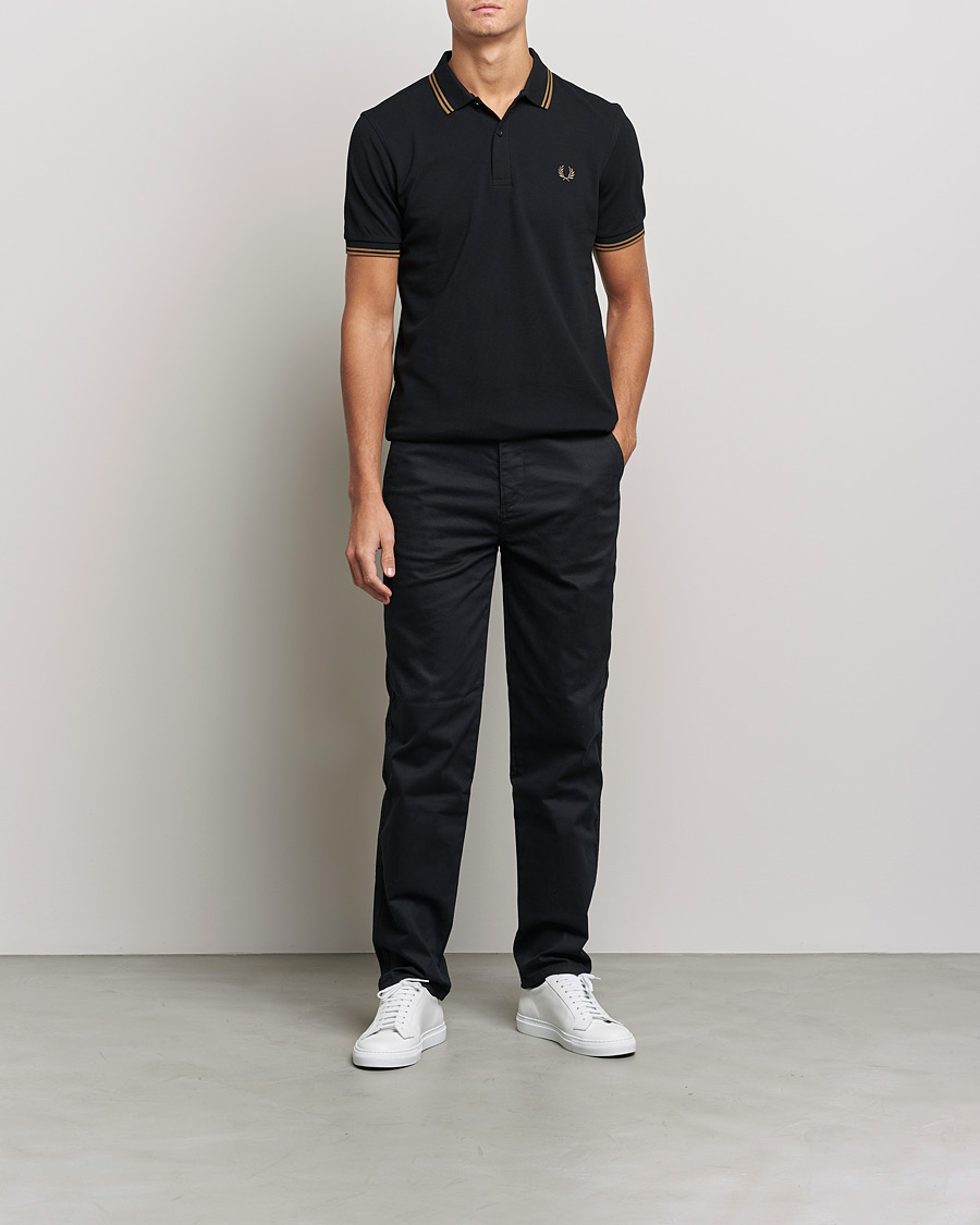 Herren | Poloshirts | Fred Perry | Twin Tipped Shirt Black