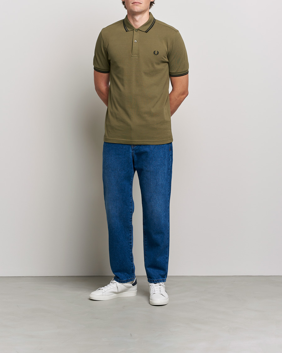 Herren | Poloshirts | Fred Perry | Twin Tipped Shirt Uniform Green