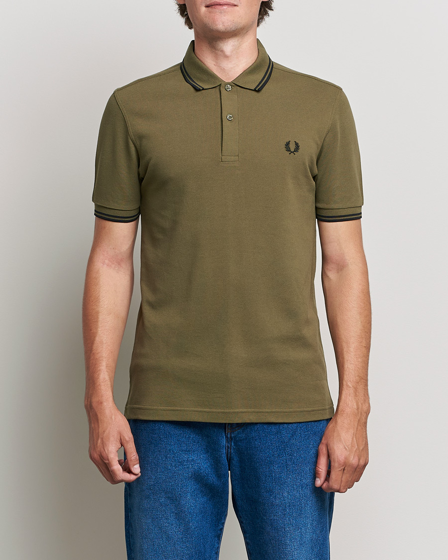 Herren | Poloshirts | Fred Perry | Twin Tipped Shirt Uniform Green
