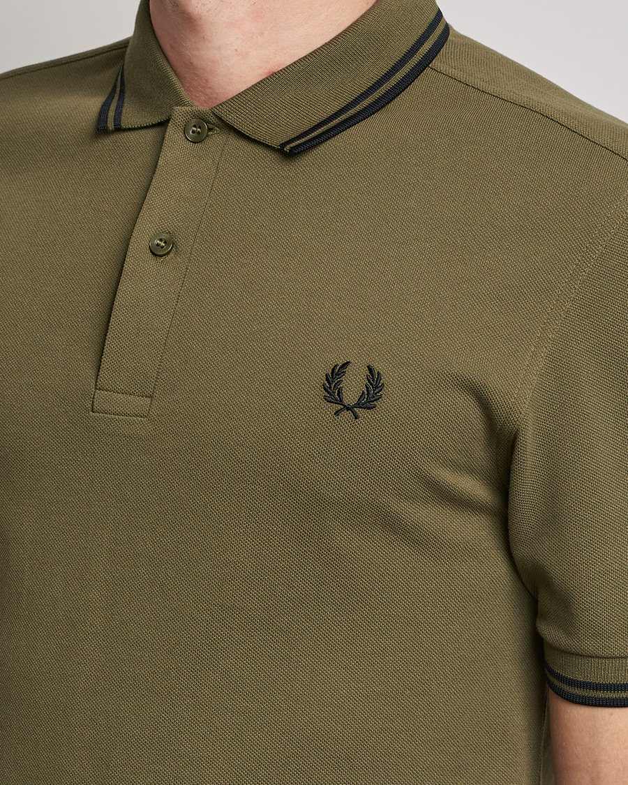 Herren | Poloshirts | Fred Perry | Twin Tipped Shirt Uniform Green