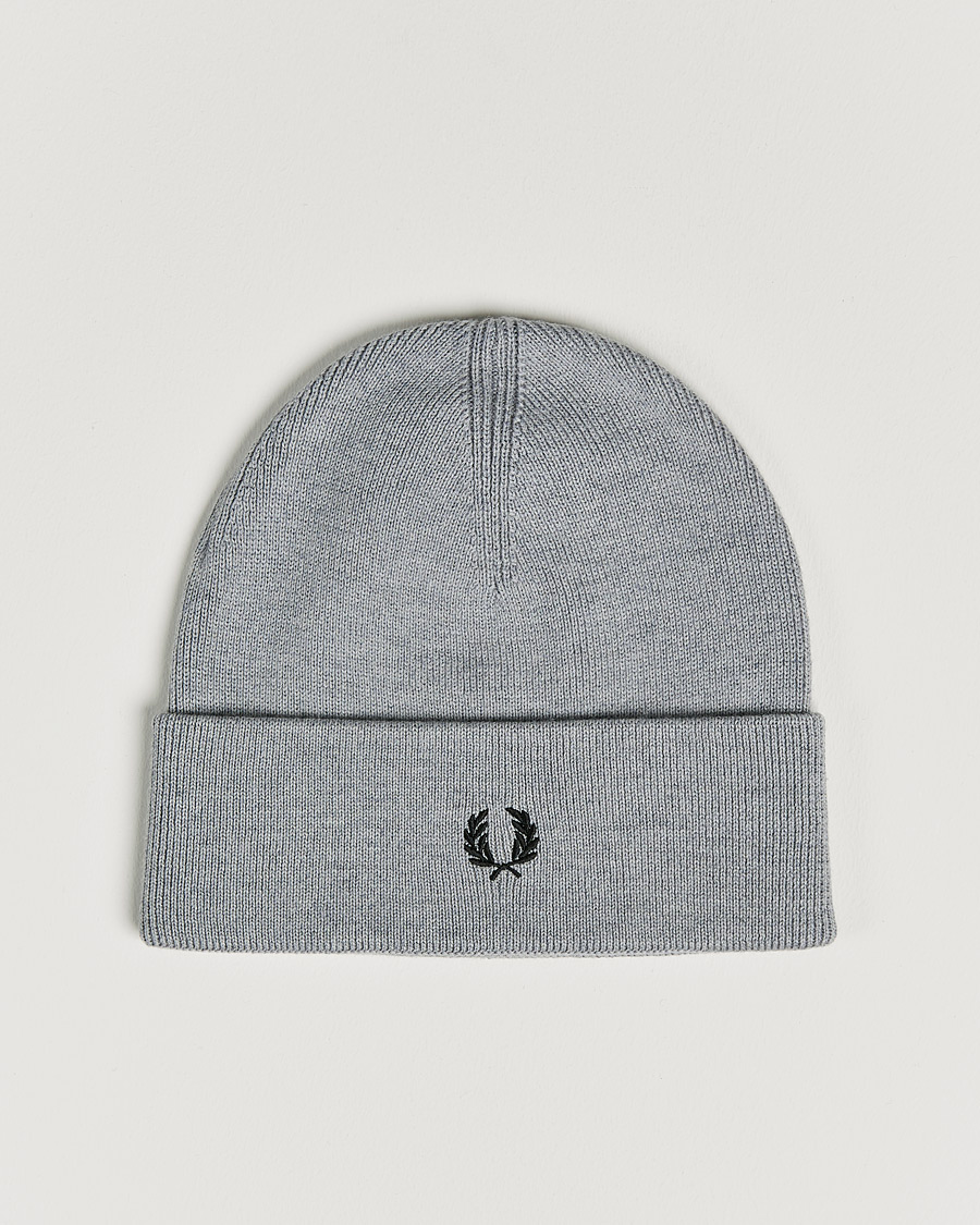 Herren | Fred Perry Merino Wool Beanie Steel | Fred Perry | Merino Wool Beanie Steel