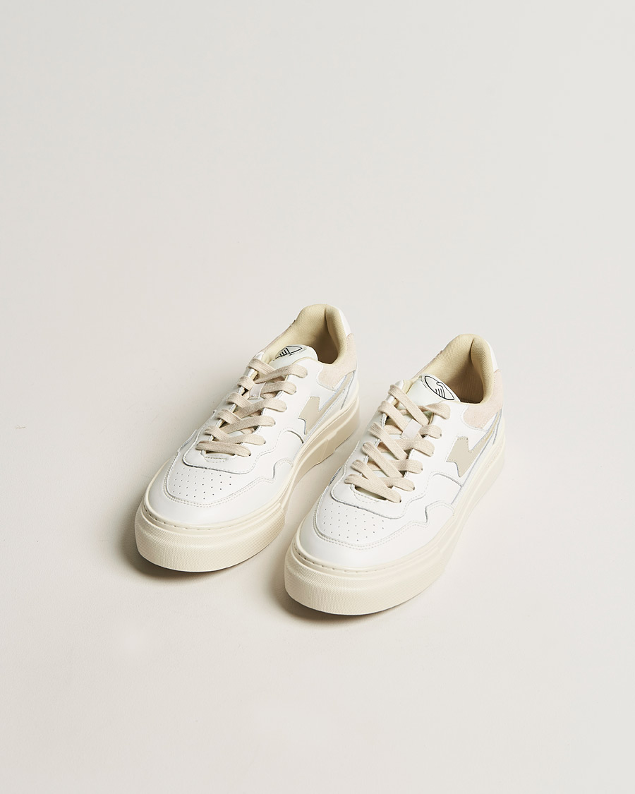 Herr | Skor | Stepney Workers Club | Pearl S-Strike Leather Sneaker White/Putty