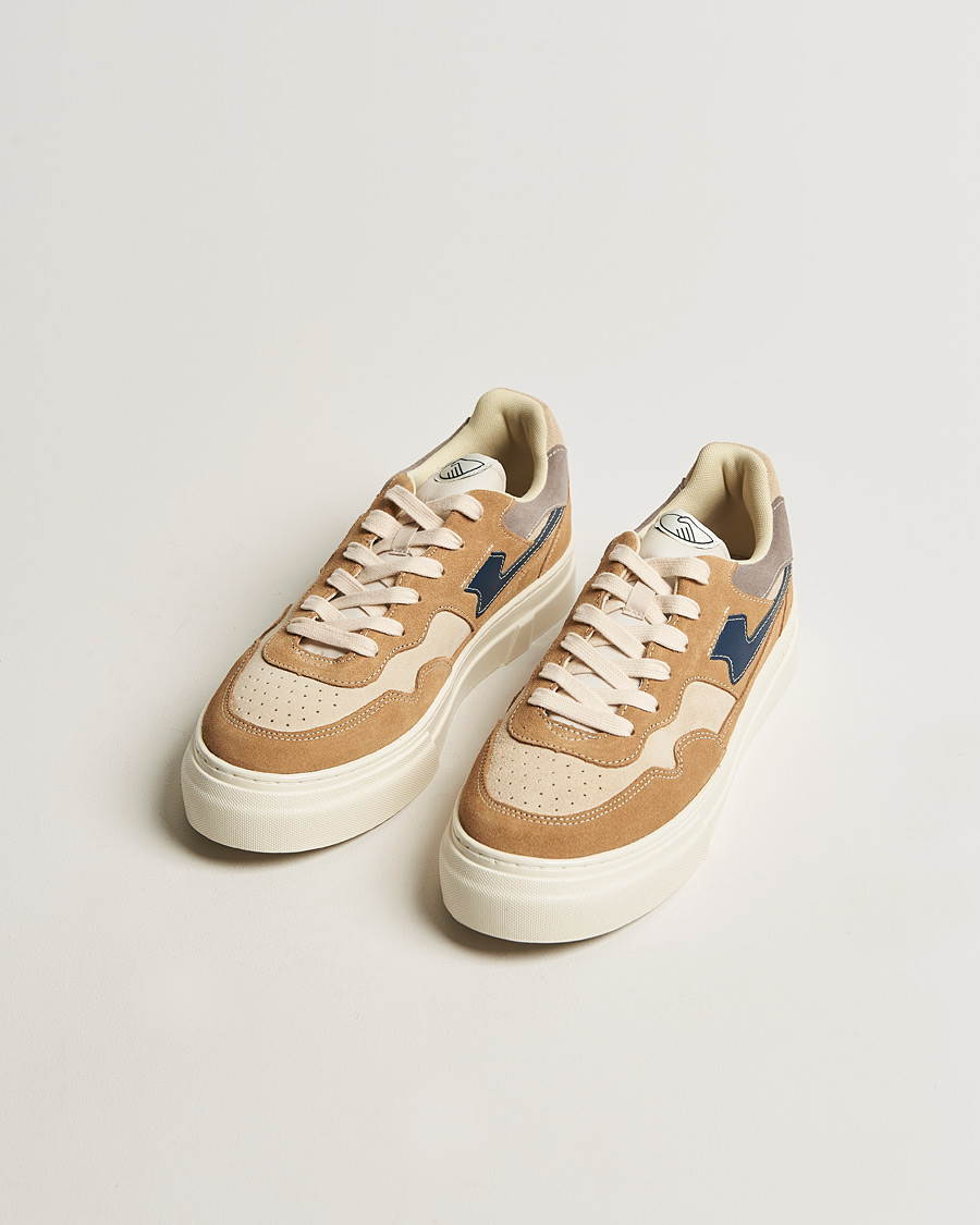 Herren | Stepney Workers Club Pearl S-Strike Suede Sneaker Earth/Navy | Stepney Workers Club | Pearl S-Strike Suede Sneaker Earth/Navy