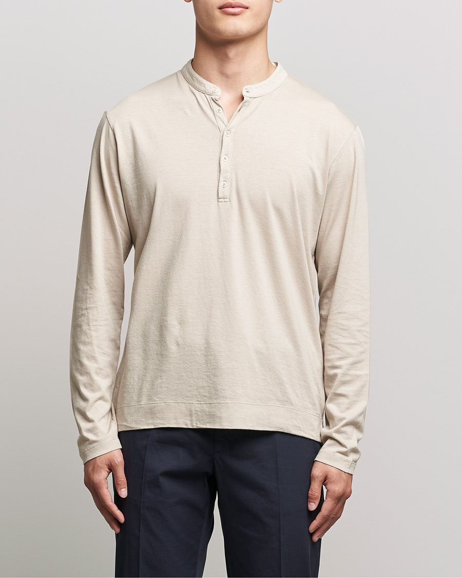 Herren | Pullover | Massimo Alba | Hawai Cotton/Cashmere Henley Chalk