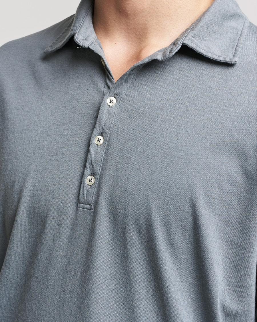 Herren | Pullover | Massimo Alba | Ischia Cotton/Cashmere Polo Smoke