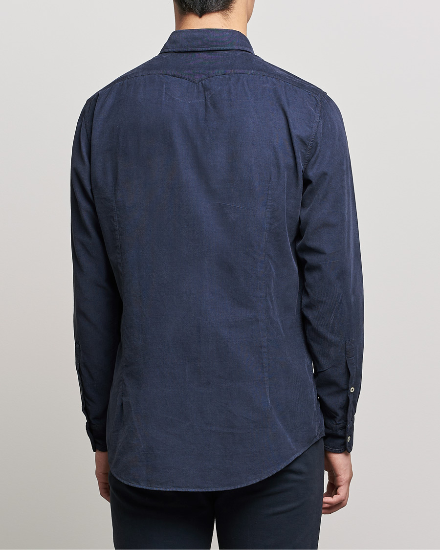 Herren | Hemden | Massimo Alba | Genova Watercolor Shirt Navy