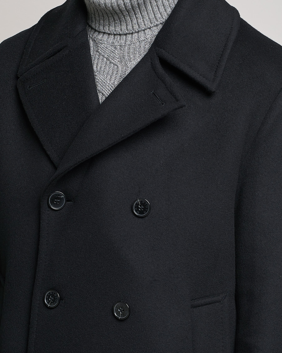 Herren | Jacken | Mackintosh | Dalton Wool/Cashmere Peacoat Black