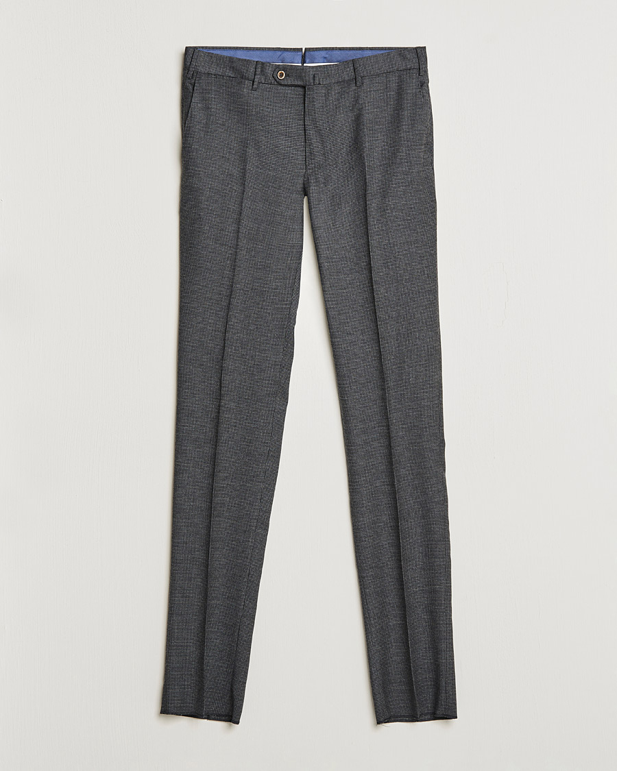 Herren | Hosen | PT01 | Slim Fit Glencheck Wool Trousers Medium Grey