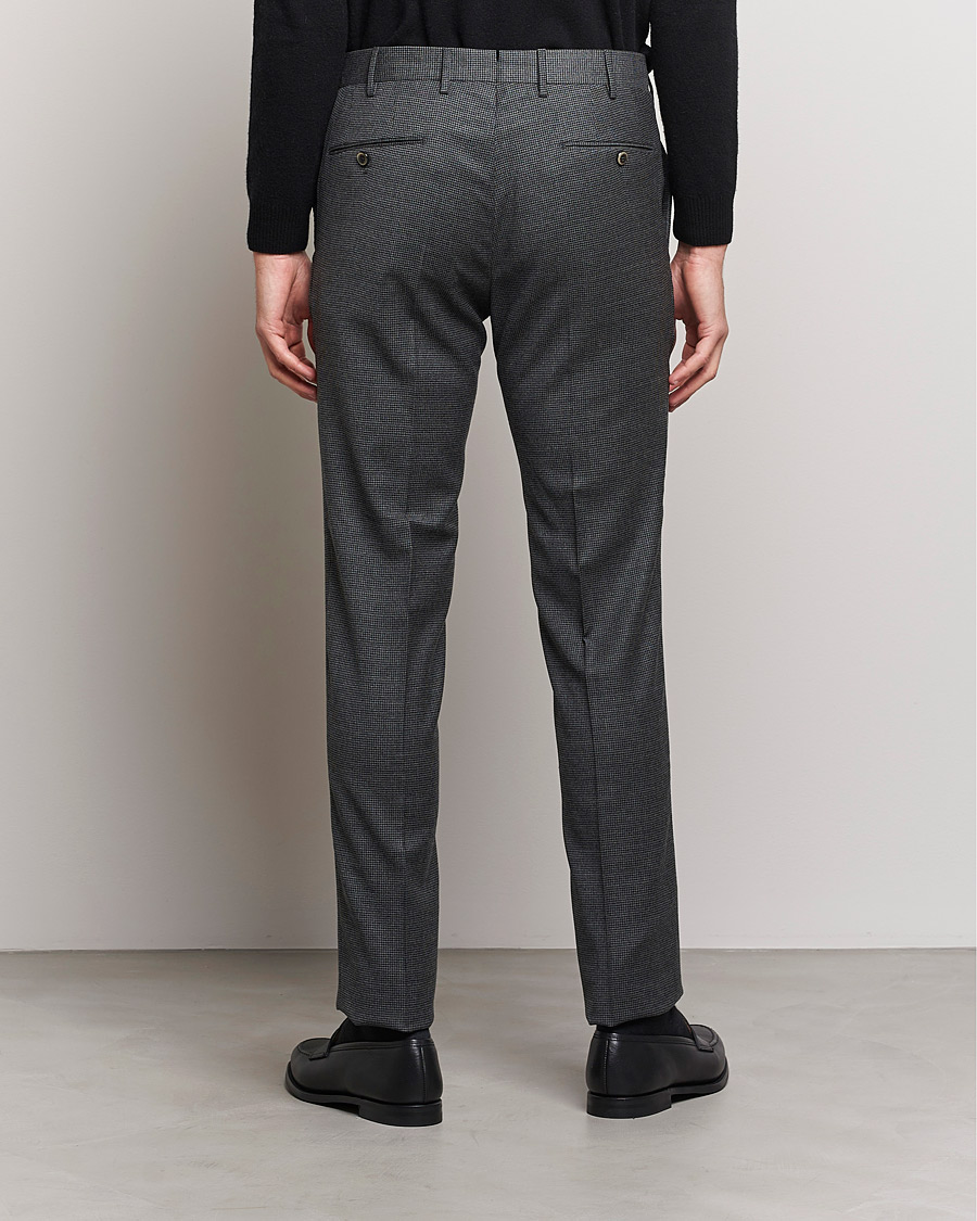 Herren | Hosen | PT01 | Slim Fit Glencheck Wool Trousers Medium Grey