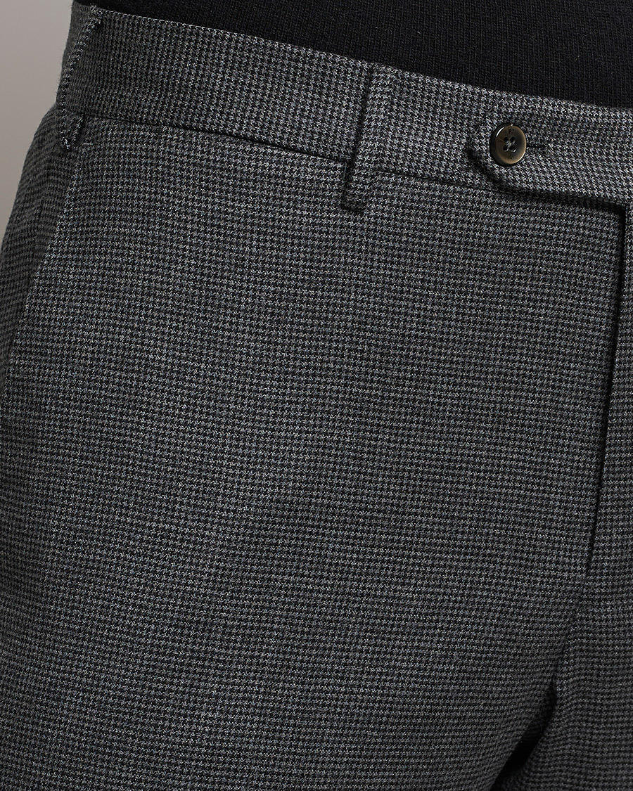 Herren | Hosen | PT01 | Slim Fit Glencheck Wool Trousers Medium Grey