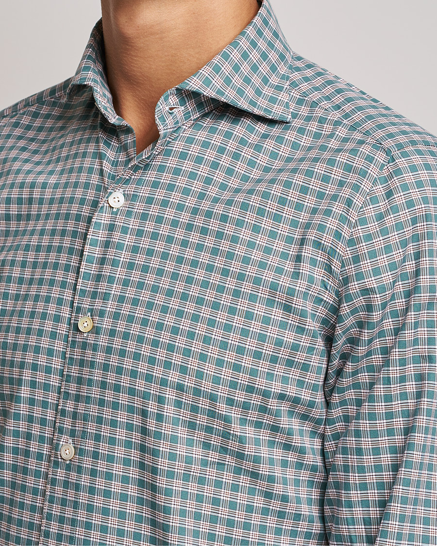 Herren | Hemden | Finamore Napoli | Tokyo Slim Shirt Green Check