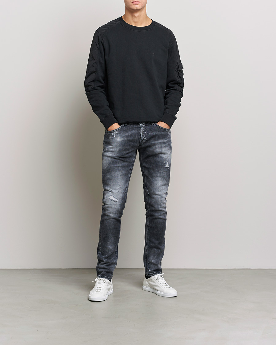 Herren | Jeans | Dondup | George Destroyed Jeans Grey/Black