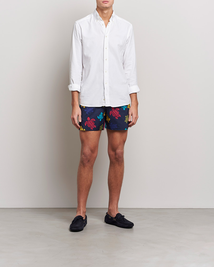 Herren | Badehosen | Vilebrequin | Moorise Swim Shorts Bleu Marine