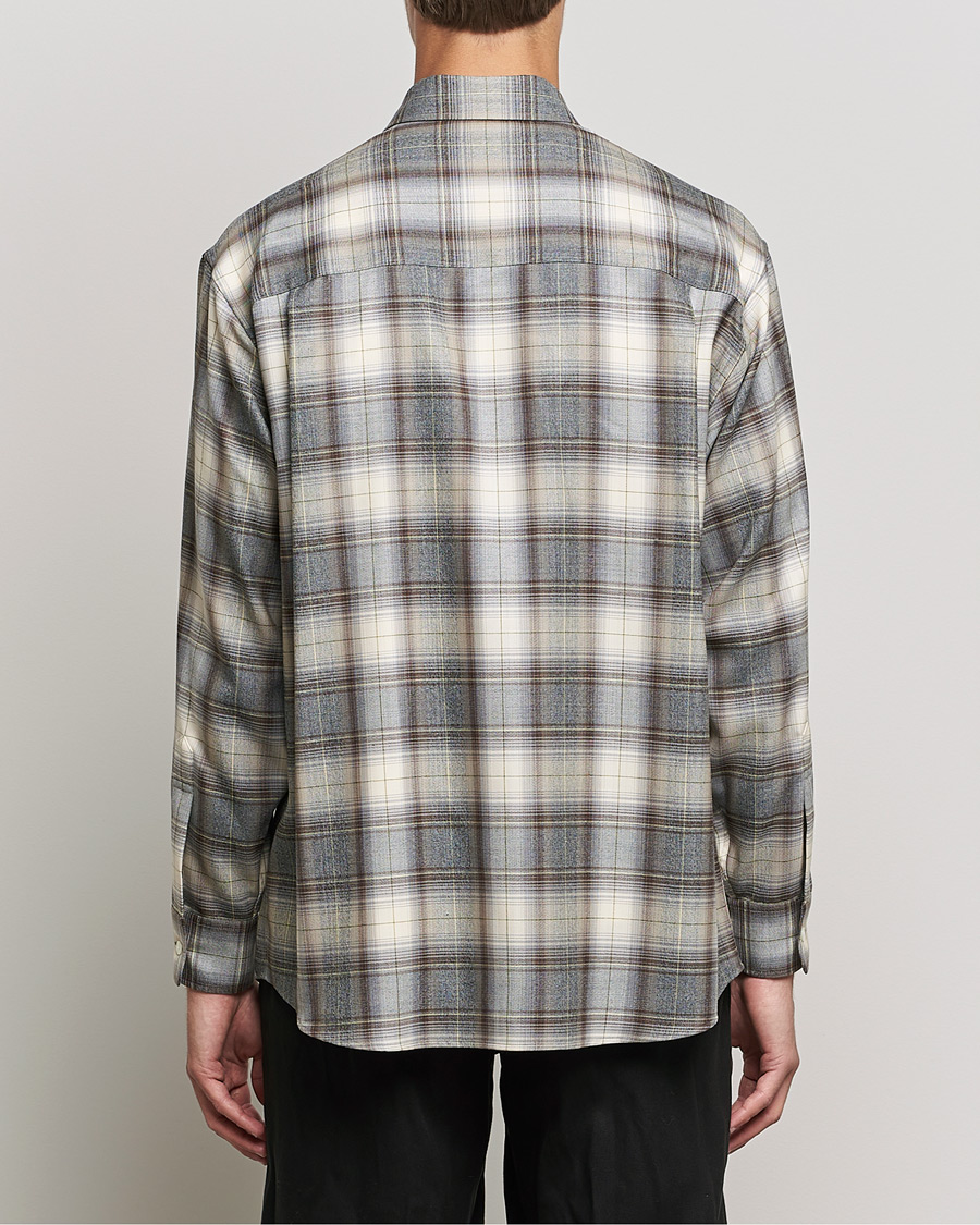 Herren | Hemden | Auralee | Super Light Wool Shirt Brown Check