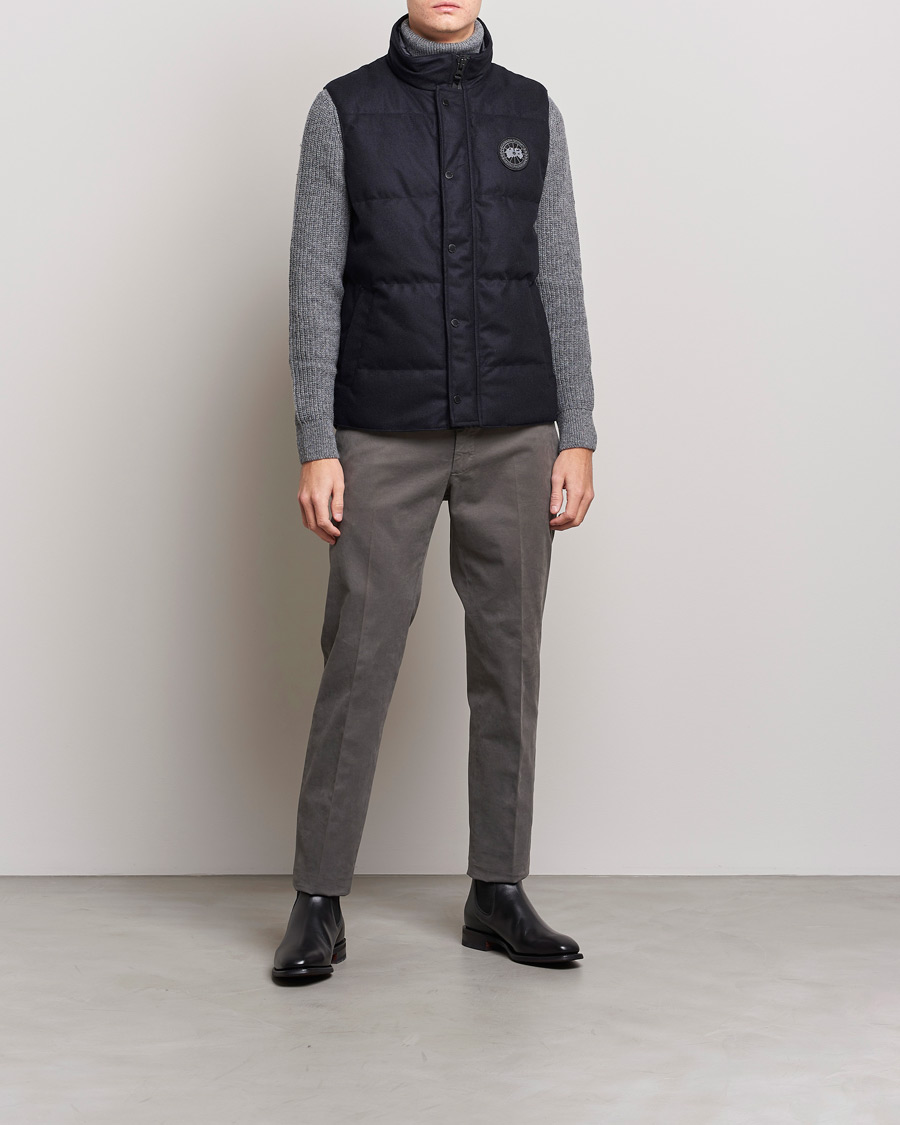 Herren | Westen | Canada Goose Black Label | Canada Goose Garson Wool Vest Atlantic Navy Melange