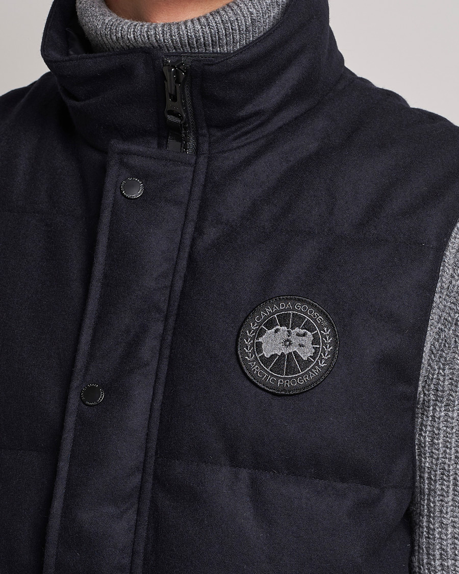 Herren | Westen | Canada Goose Black Label | Canada Goose Garson Wool Vest Atlantic Navy Melange
