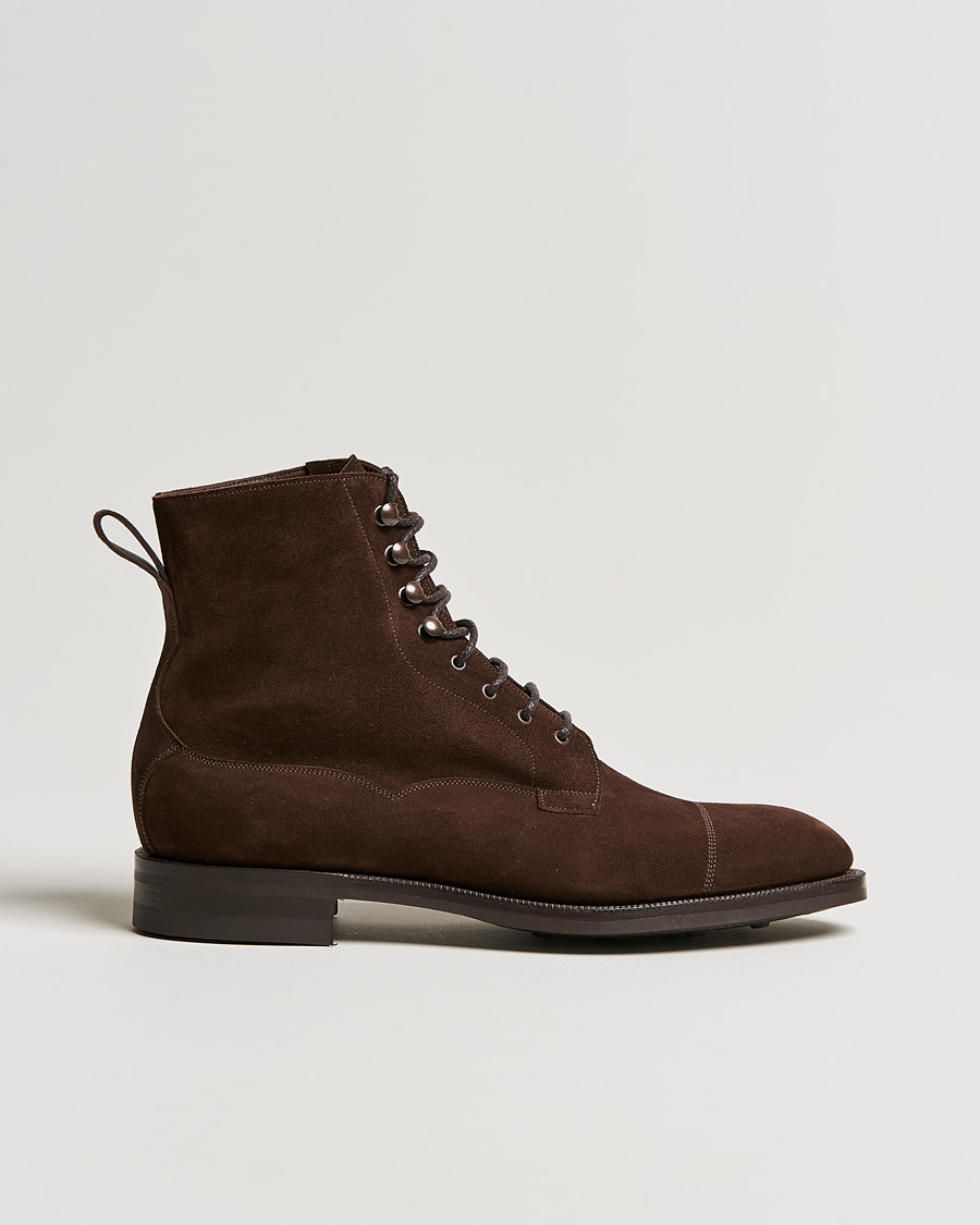 Herren | Edward Green Galway Dainite Boot Mink Suede | Edward Green | Galway Dainite Boot Mink Suede