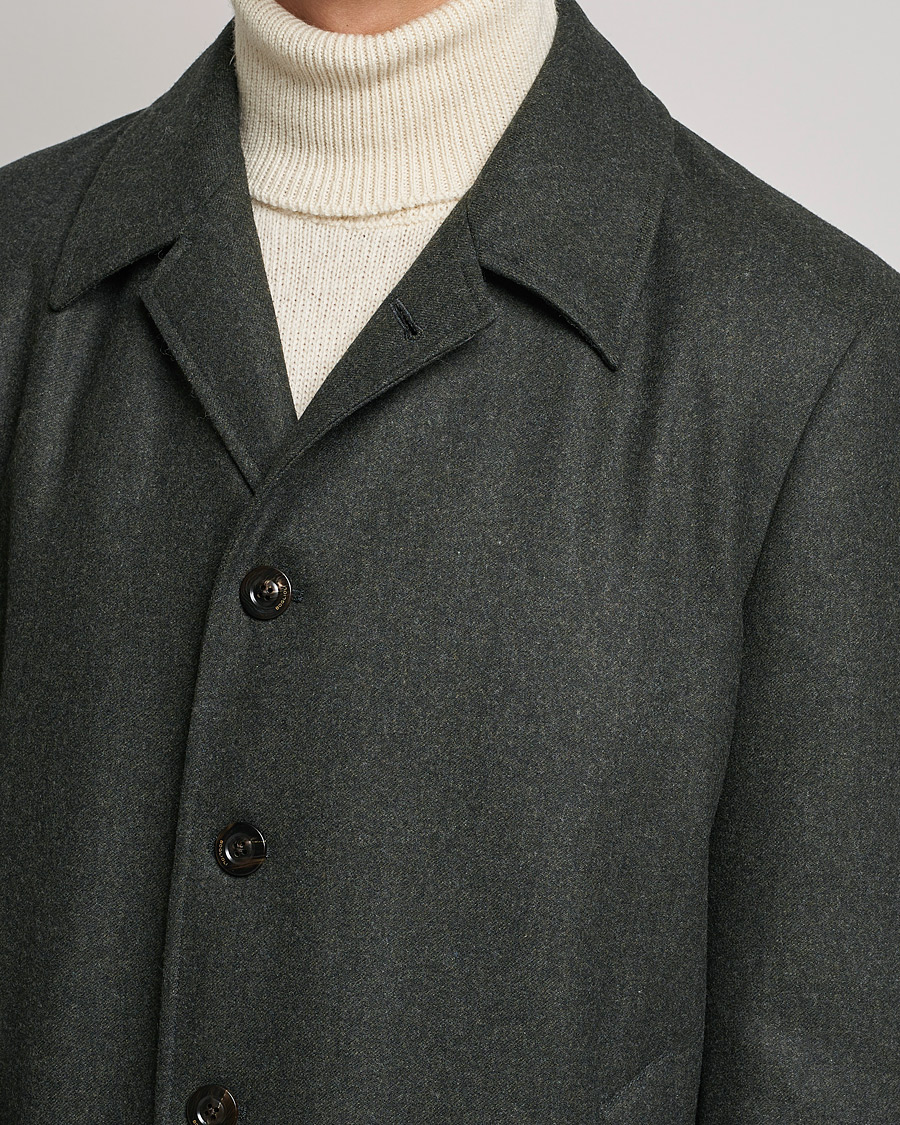Herren | Jacken | Boglioli | Padded Wool Coat Forest Green