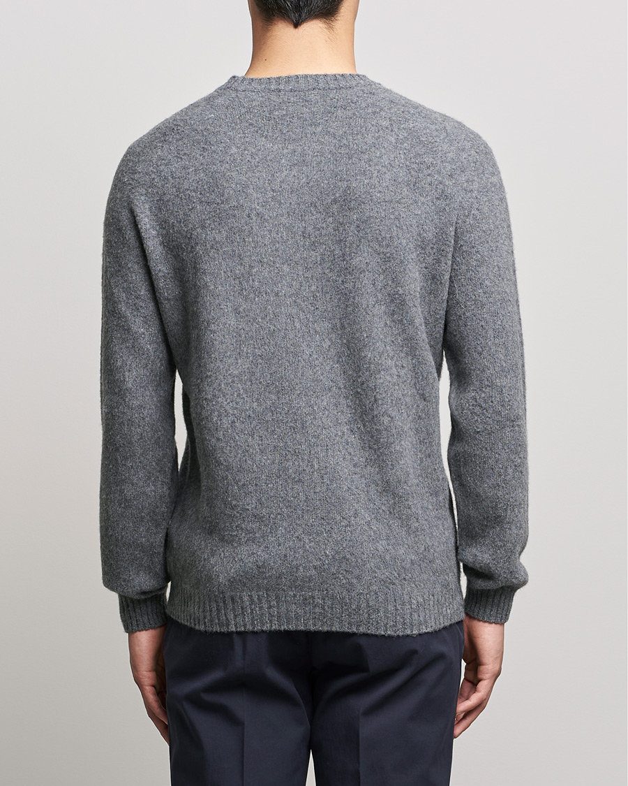 Herren | Pullover | Boglioli | Brushed Cashmere Sweater Grey Melange