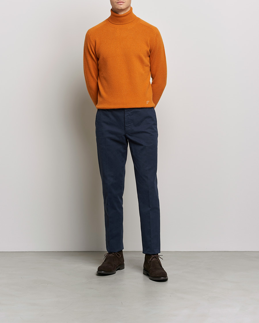 Herren | Pullover | Valstar | Cariaggi Cashmere Rollneck Orange