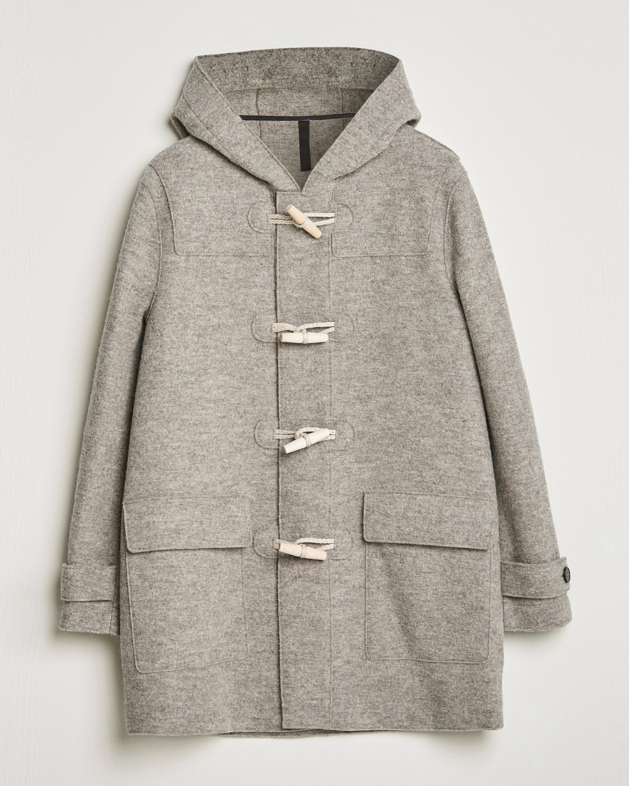 Herren | Jacken | Harris Wharf London | Boiled Wool Duffle Coat Natural Casha