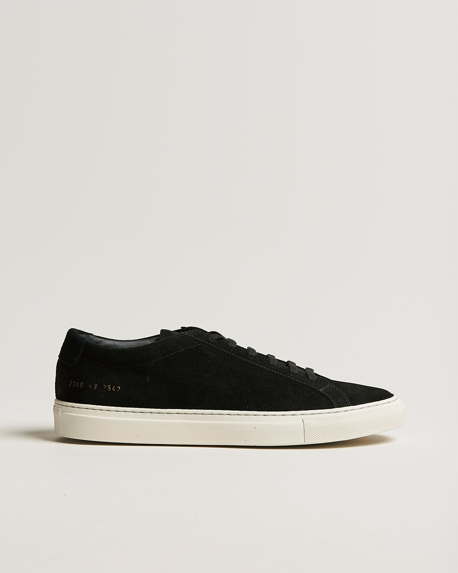 Herren | Common Projects Original Achilles Suede Sneaker Black | Common Projects | Original Achilles Suede Sneaker Black
