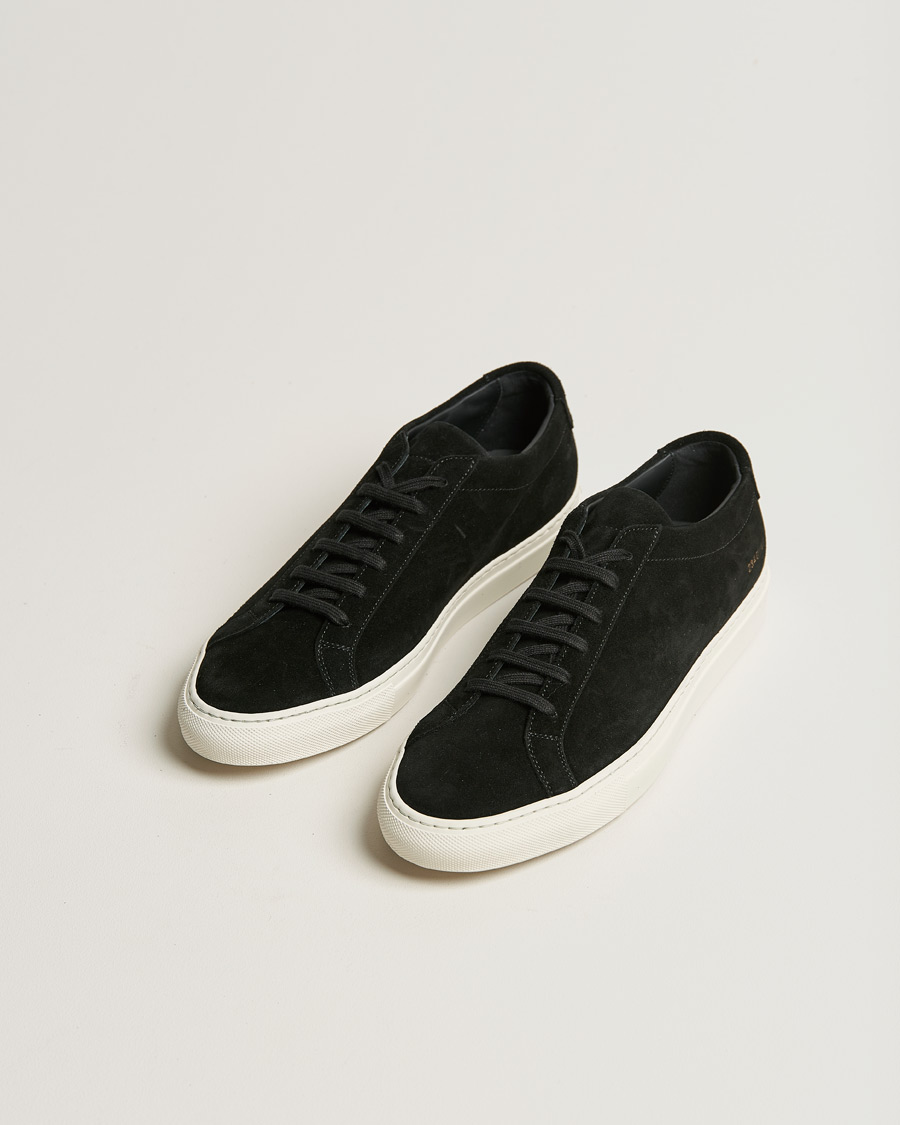Herren | Common Projects Original Achilles Suede Sneaker Black | Common Projects | Original Achilles Suede Sneaker Black
