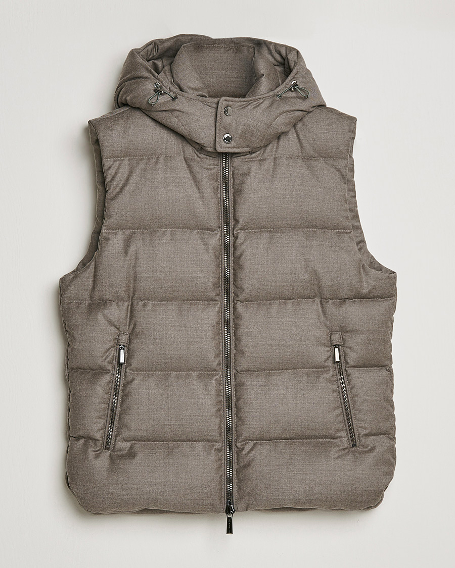Herren | Jacken | MooRER | Fire Wool/Cashmere Hooded Vest Beige