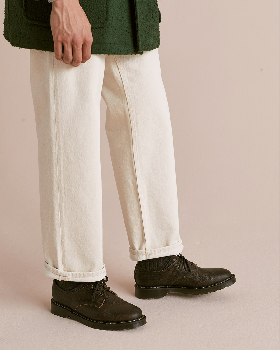 Herren | Solovair 3 Eye Gibson Shoe Dark Brown Grain | Solovair | 3 Eye Gibson Shoe Dark Brown Grain