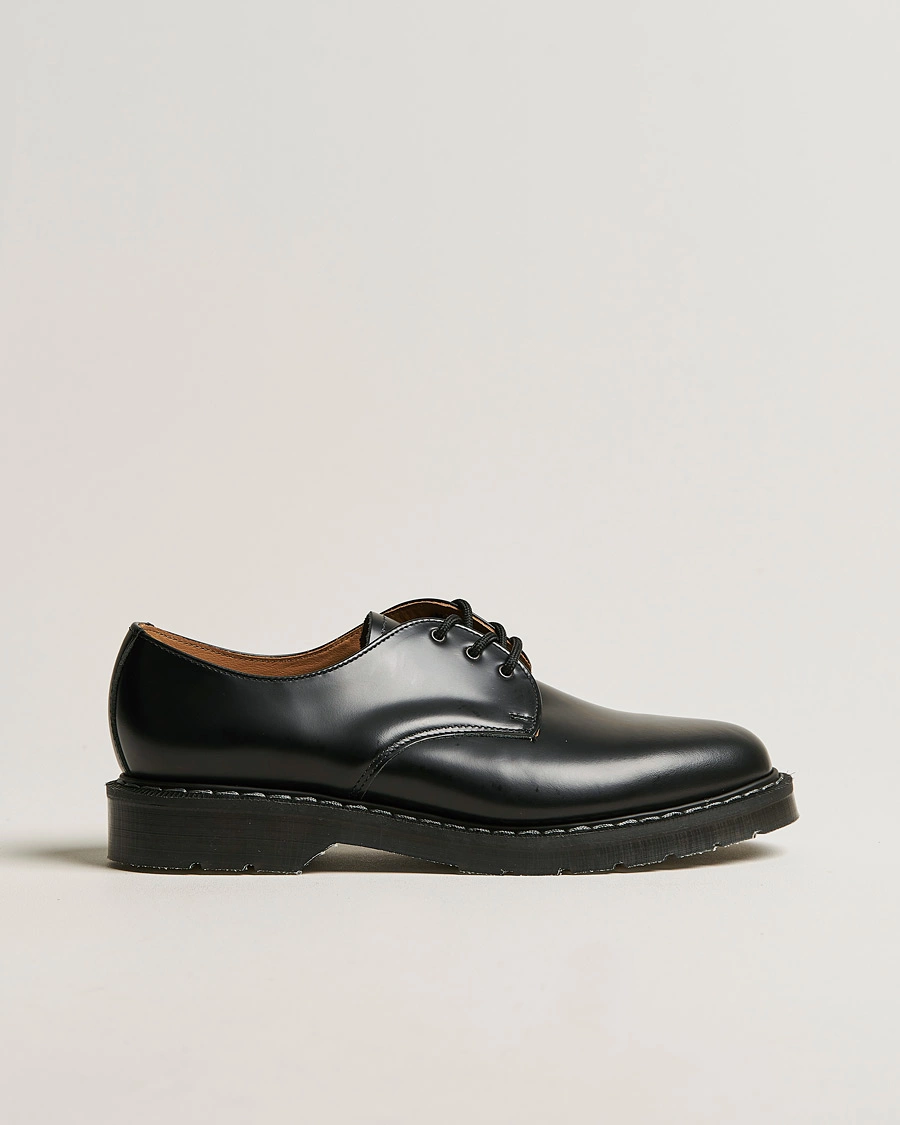 Herren | Derby | Solovair | 3 Eye Gibson Shoe Black Shine