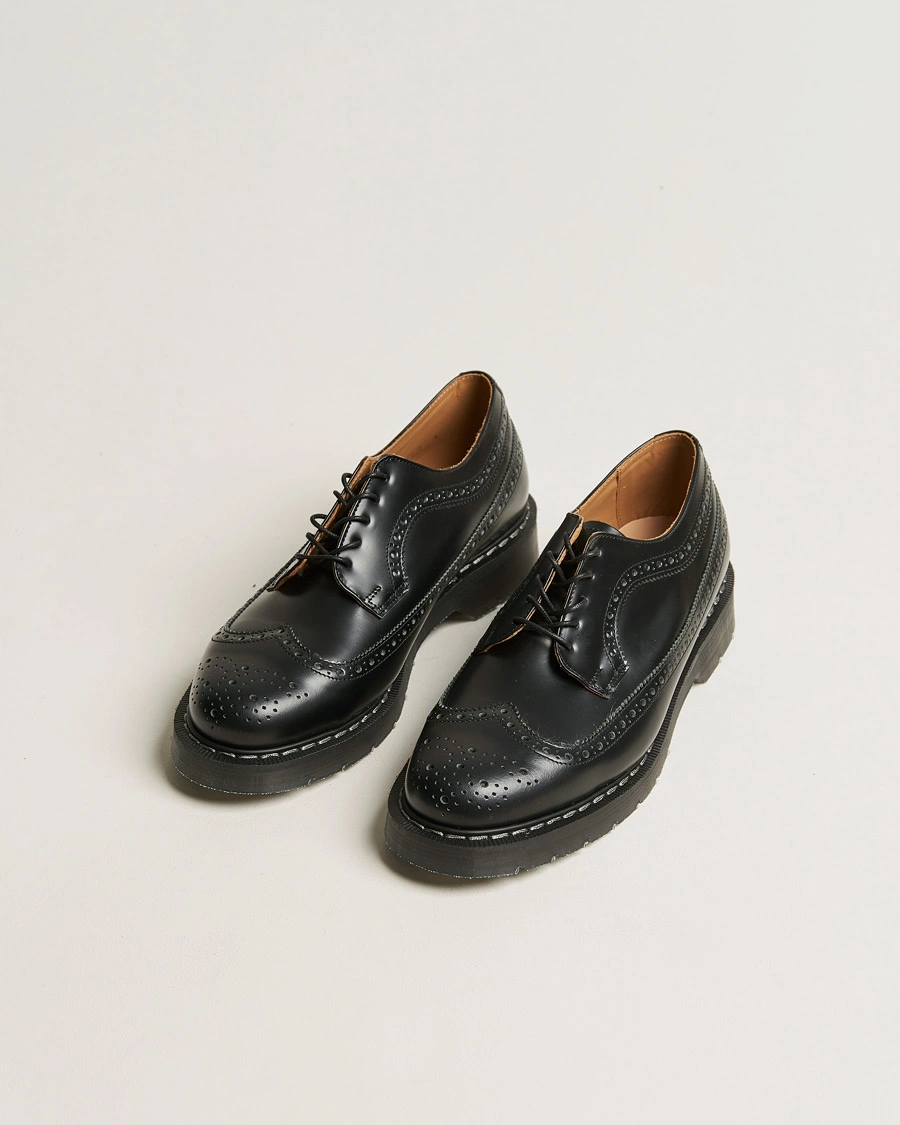 Men | Handmade shoes | Solovair | American Brogue Shoe Black Shine
