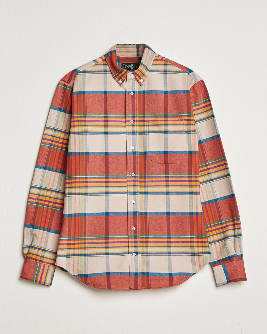 Herren | Hemden | Gitman Vintage | Button Down Sunrise Flannel Shirt Sunrise