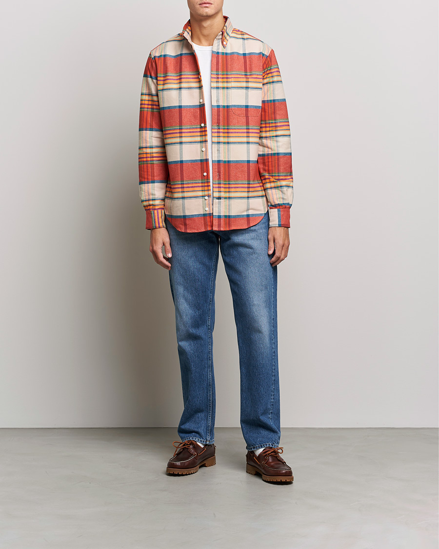 Herren | Hemden | Gitman Vintage | Button Down Sunrise Flannel Shirt Sunrise