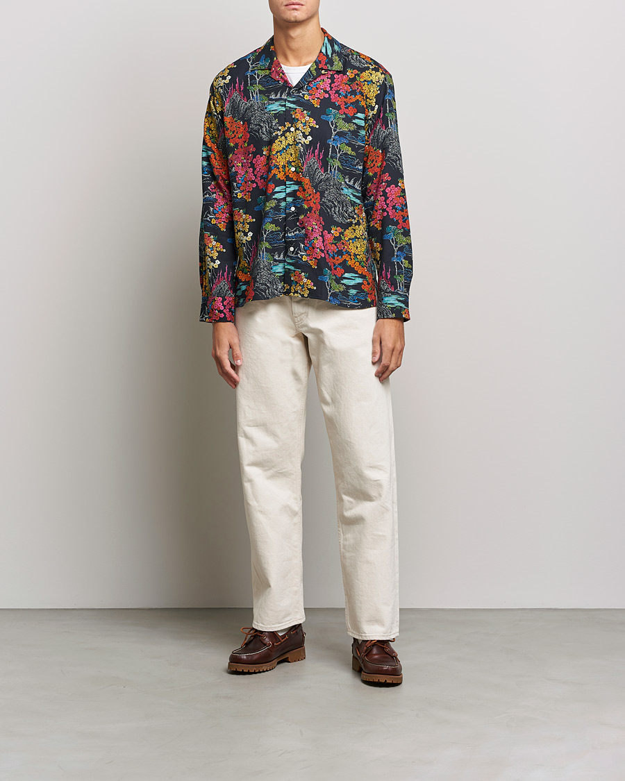 Herren | Hemden | Gitman Vintage | Japanese Winter Garden Camp Shirt Multicolor