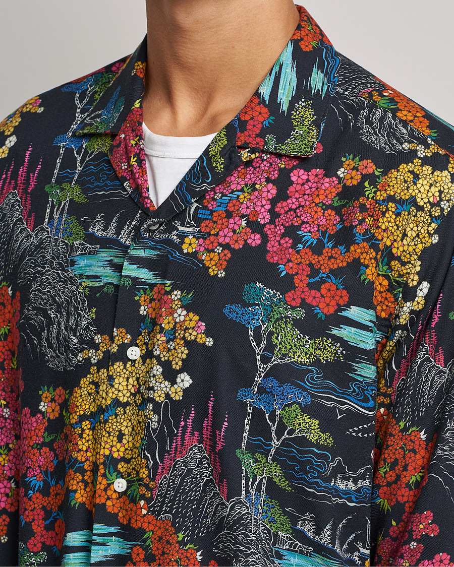 Herren | Hemden | Gitman Vintage | Japanese Winter Garden Camp Shirt Multicolor