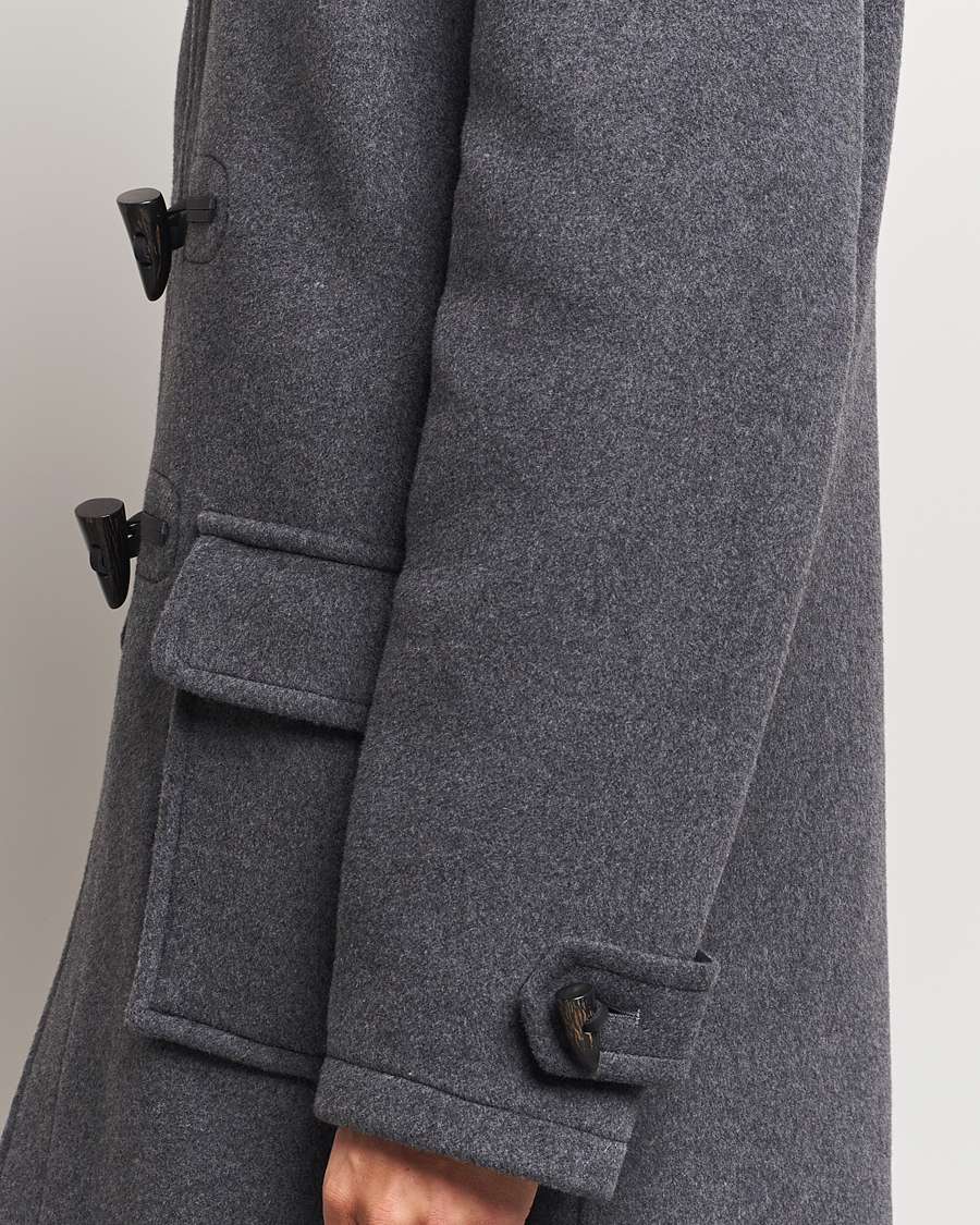 Herren | Jacken | Gloverall | Morris Duffle Coat Grey/Blackwatch