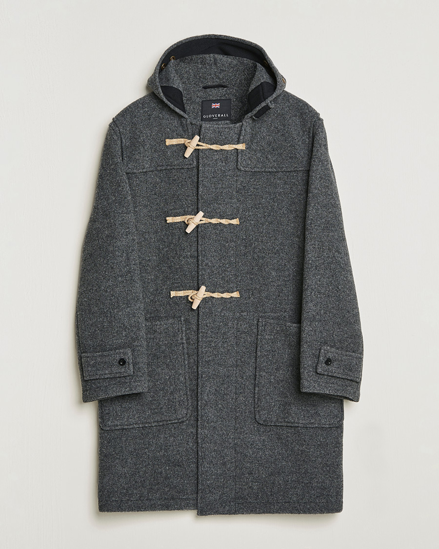 Herren | Jacken | Gloverall | 575 Monty Original Duffle Coat Grey/Blackwatch
