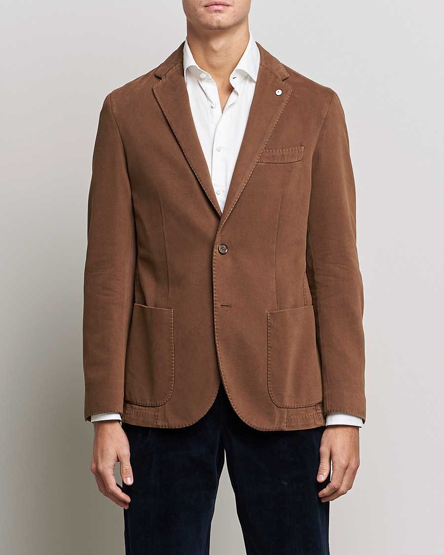 Herren | Sakkos | L.B.M. 1911 | Jack Cotton/Cashmere Blazer Brown