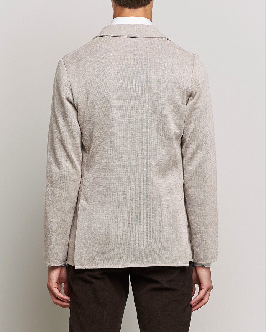 Herren | Sakkos | Lardini | Knitted Wool Blazer Beige