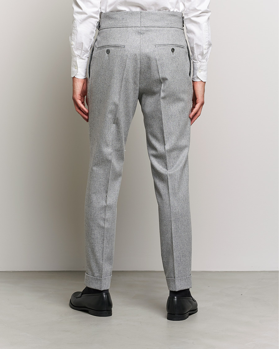 Herren | Hosen | Oscar Jacobson | Gurkha Flannel Trousers Light Grey