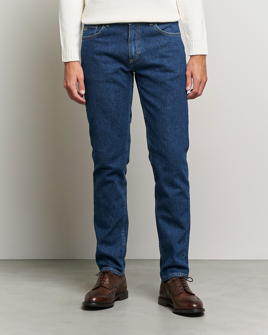 Herren | Jeans | Oscar Jacobson | Albert Cotton Stretch Jeans Thunder