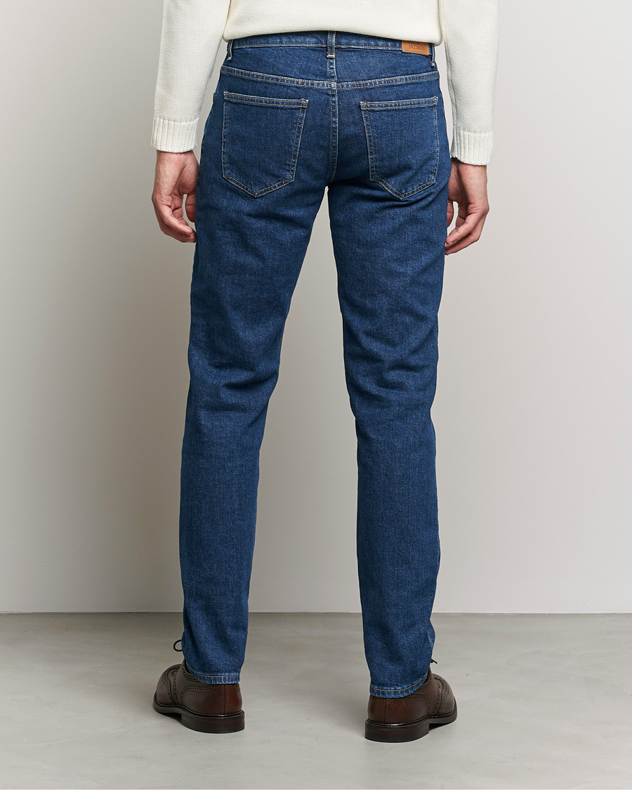 Herren | Jeans | Oscar Jacobson | Albert Cotton Stretch Jeans Thunder