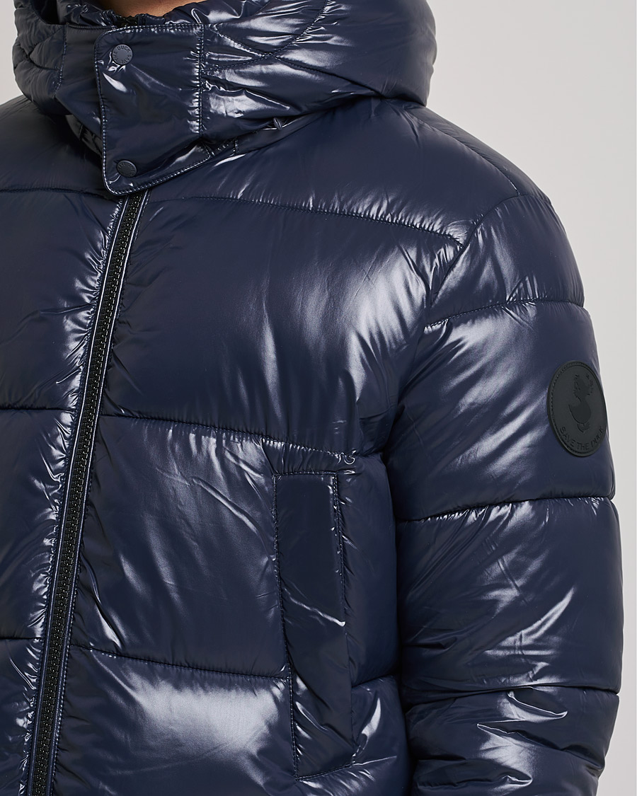 Herren | Jacken | Save The Duck | Christian Long Padded Puffer Jacket Blue Black