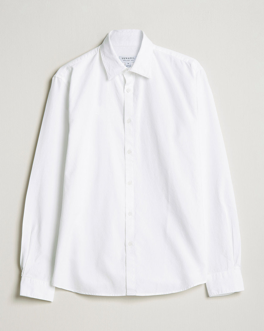 Herren | Hemden | Sunspel | Casual Oxford Shirt White
